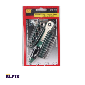 Chave Catraca Kit Bit 17 Peças