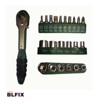 Chave Catraca Kit Bit 17 Peças